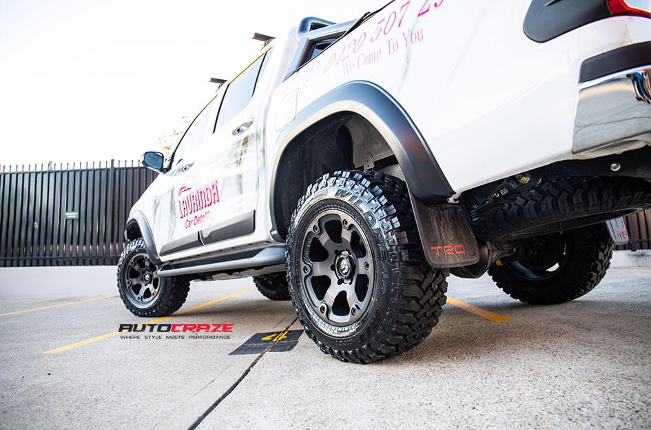 TOYOTA HILUX N80 4WD BEAST BLACK MACHINED WITH DARK TINT